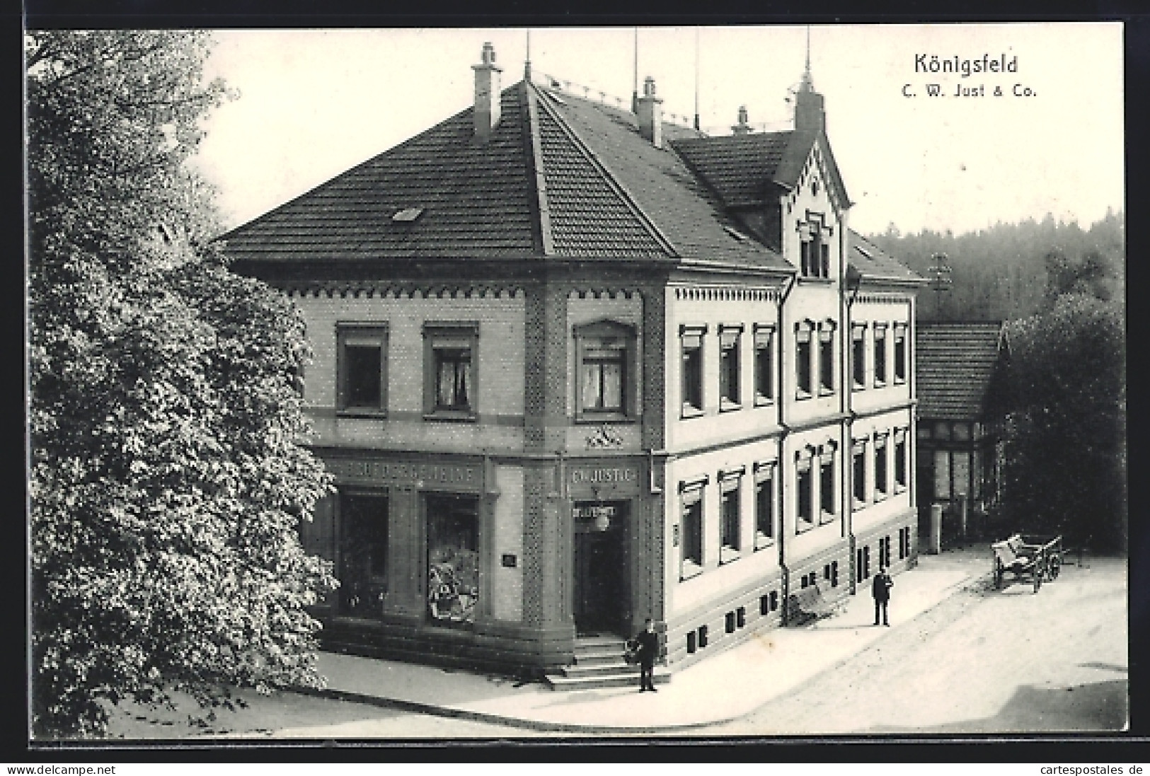 AK Königsfeld / Baden, C. W. Just & Co, Handlung Der Brüdergemeine  - Baden-Baden