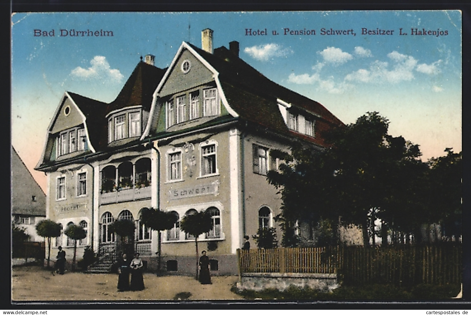 AK Bad Dürrheim, Hotel Und Pension Schwert, Inh. L. Hakenjos  - Bad Duerrheim