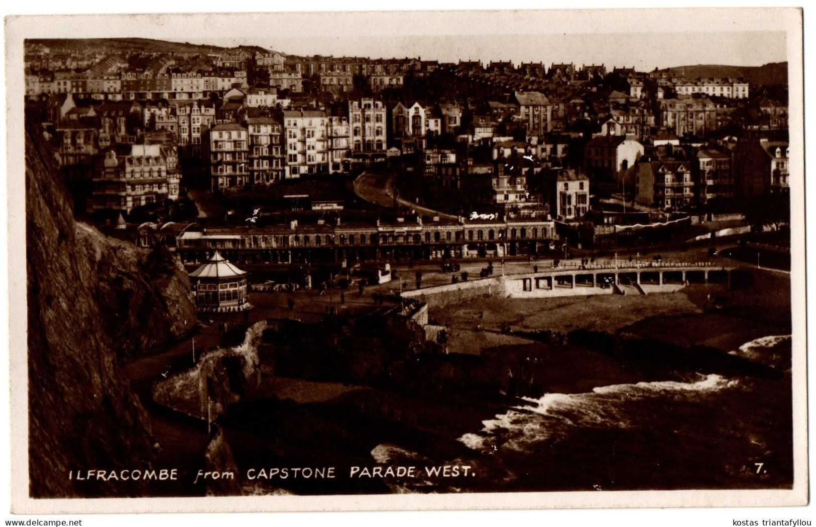 1.10.11 ENGLAND, ILFRACOMBE FROM CAPSTONE PARADE WEST, POSTCARD - Ilfracombe