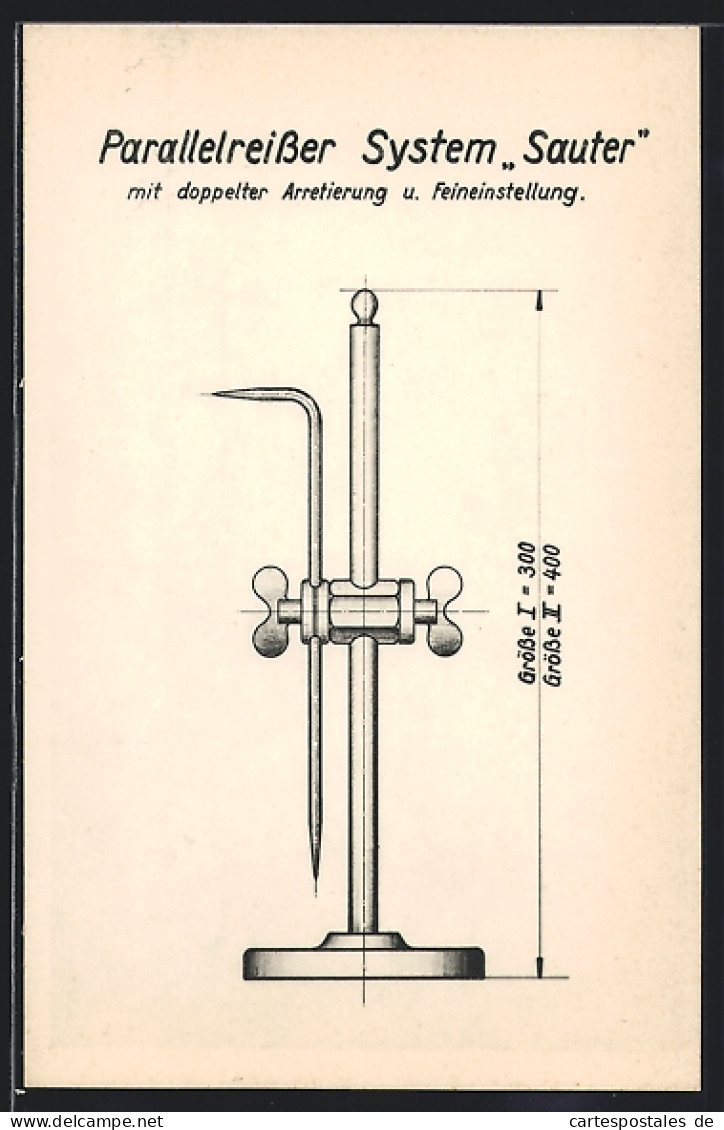 AK Parallelreisser System Sauter, Technisches Gerät  - Advertising