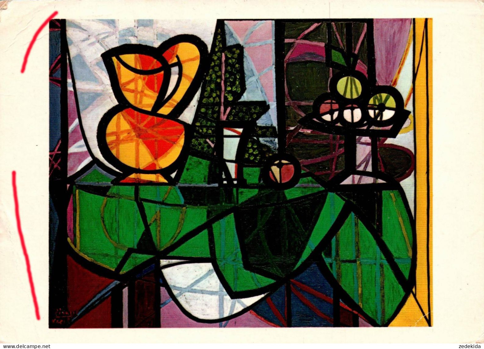 H1904 - Pablo Picasso Künstlerkarte - Picher And Bowl Of Fruit - Picasso