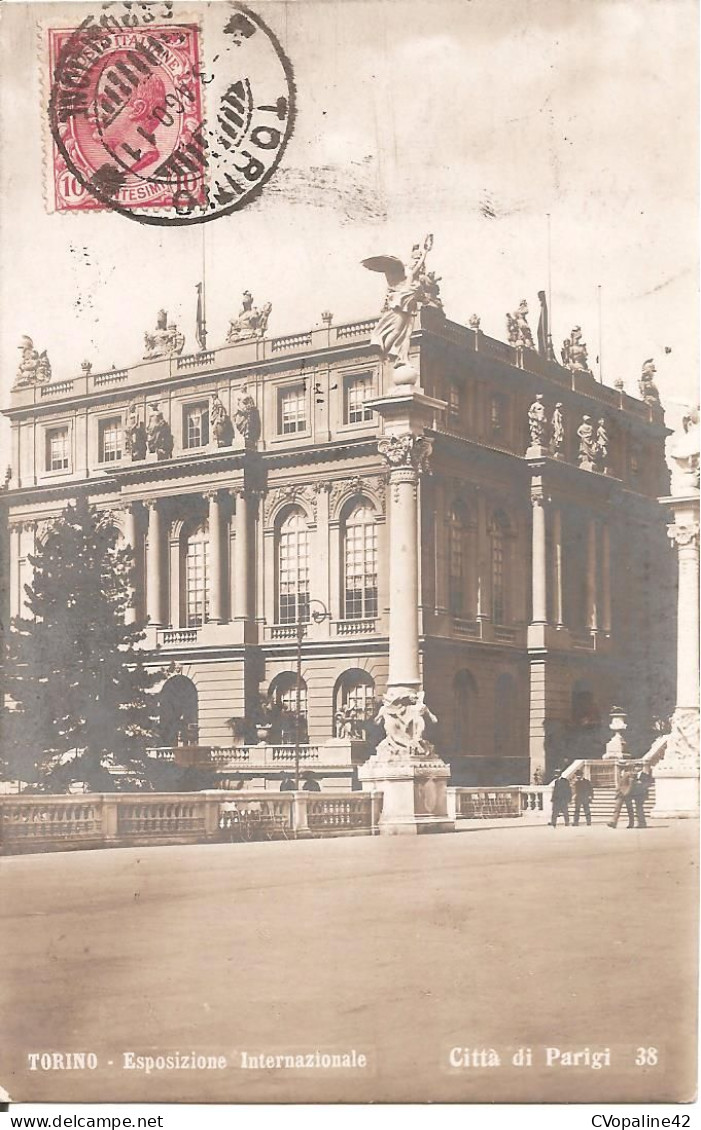 TORINO (Piemonte) Carte Photo Esposizione Internazionale En 1911 - Citta Di Parigi - Exposiciones