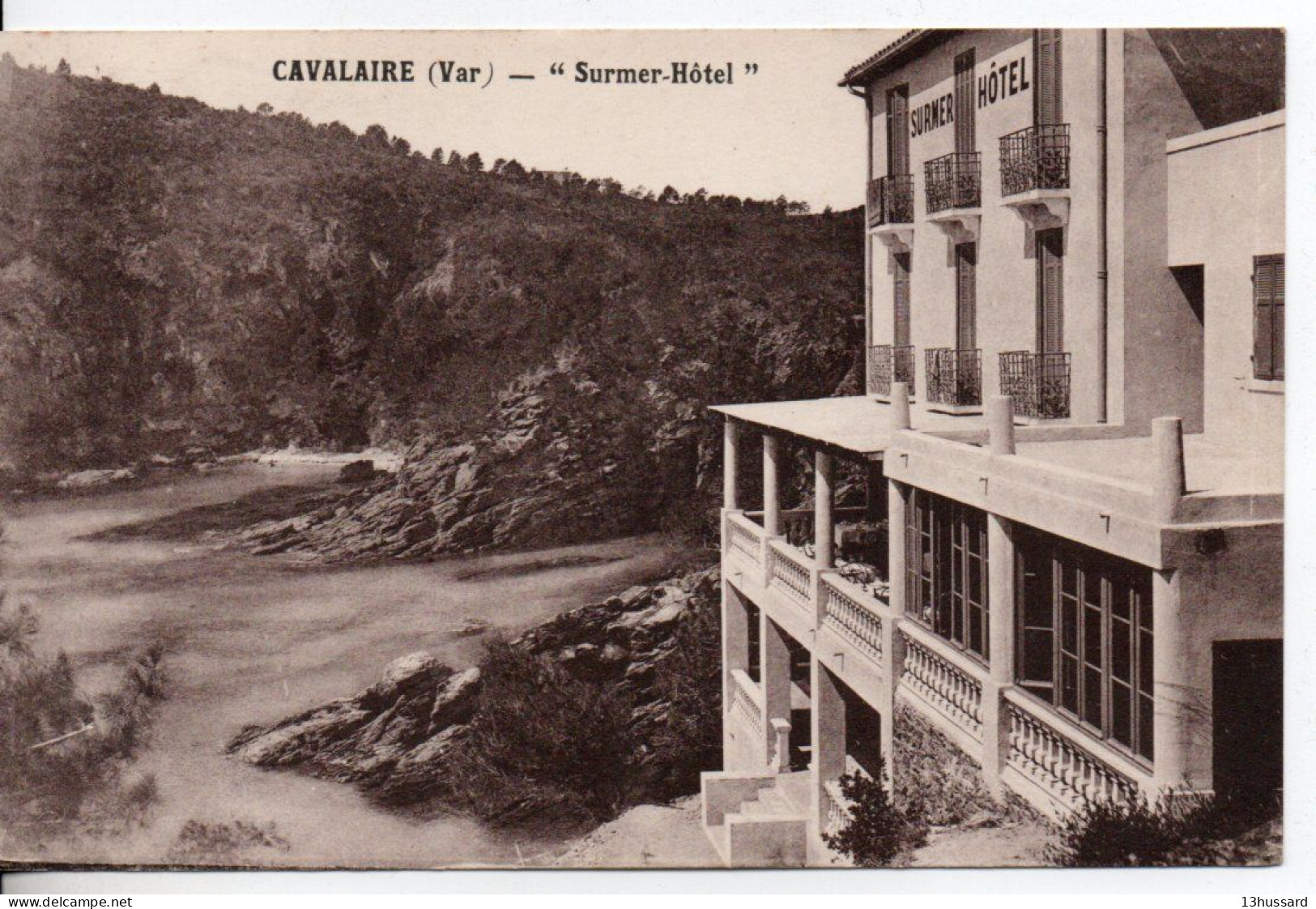 Carte Postale Ancienne Cavalaire - Surmer Hôtel - Restaurant Reserve - Cavalaire-sur-Mer
