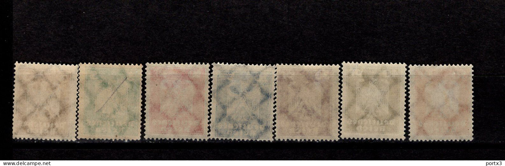 Deutsches Reich 355 - 361 Neuer Reichsadler  MLH * Mint Falz - Unused Stamps