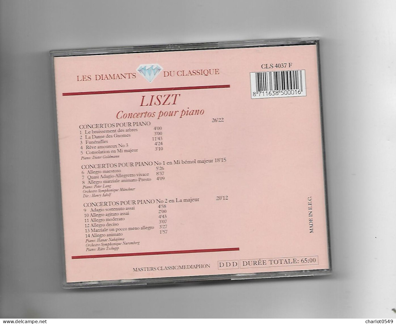 14 Titres Liszt - Other & Unclassified