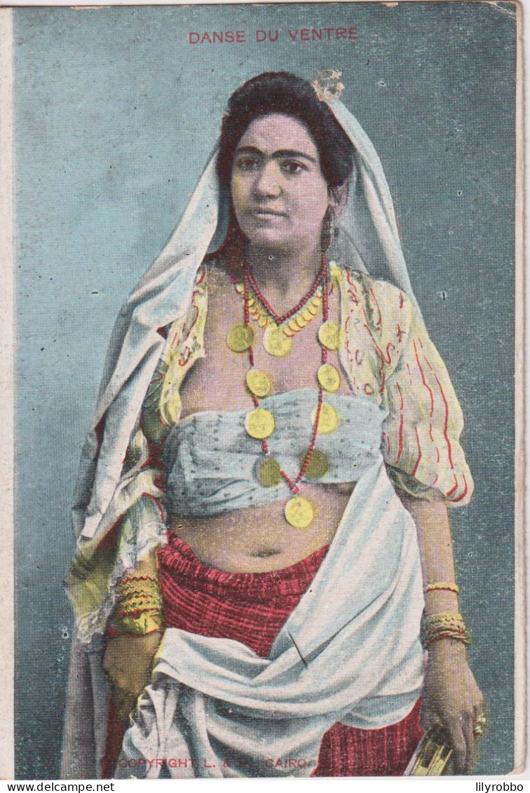 EGYPT - Danse Du Ventre - VG Ethnic Costume On Young Lady - Unused Undivided Rear - Africa
