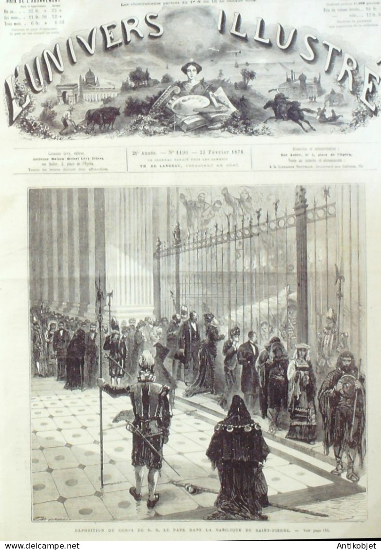 L'Univers Illustré 1878 N°1196 Bulgarie Silistrie, Oltenitza Madrid Puerta Del Sol Dardanelles - 1850 - 1899