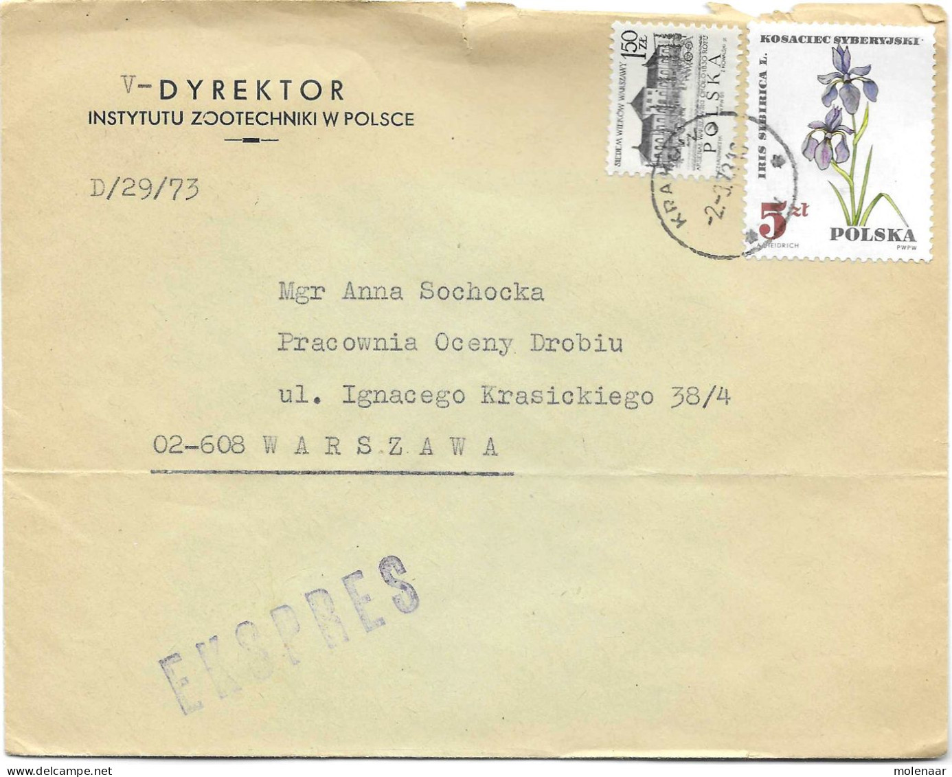Postzegels > Europa > Polen > 1944-.... Republiek > 1961-70 >brief Met No. 1769  (17104) - Lettres & Documents