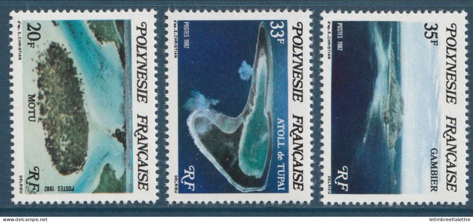 Polynésie Française - YT N° 186 à 188 ** - Neuf Sans Charnière - 1982 - Neufs