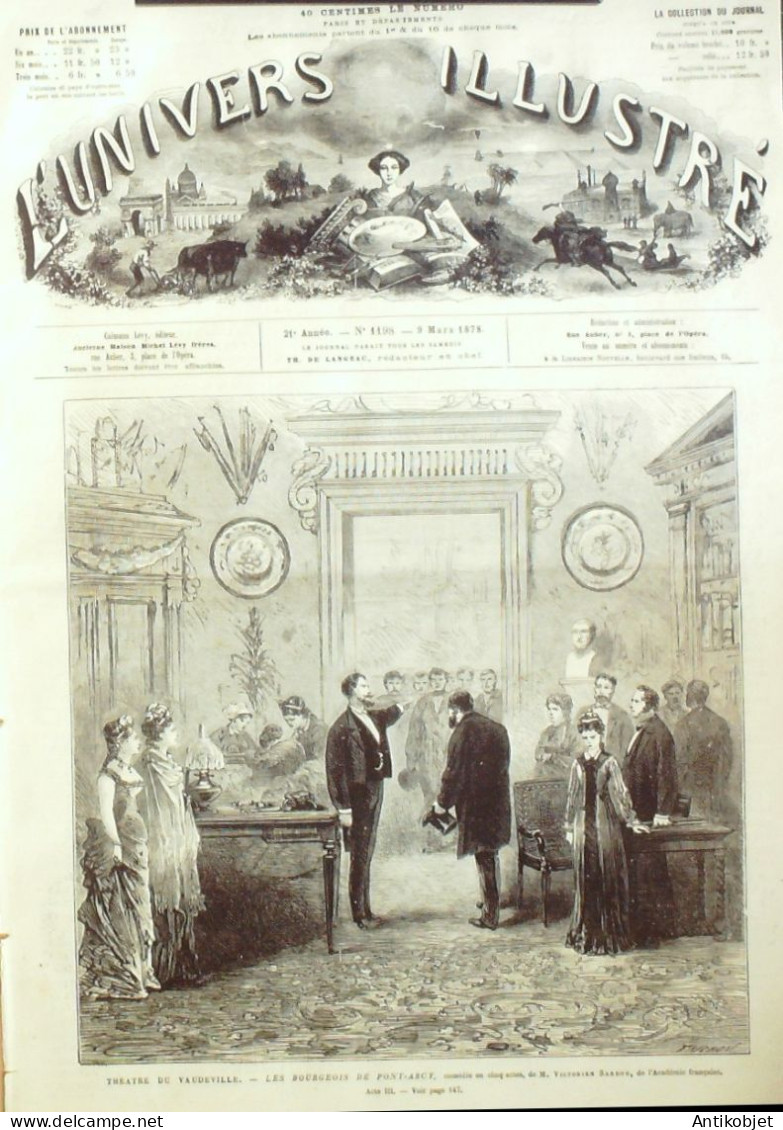 L'Univers Illustré 1878 N°1198 Bulgarie Vatican Conclave Pape Léon XIII Château De Sully-Saint-Léger (71) - 1850 - 1899