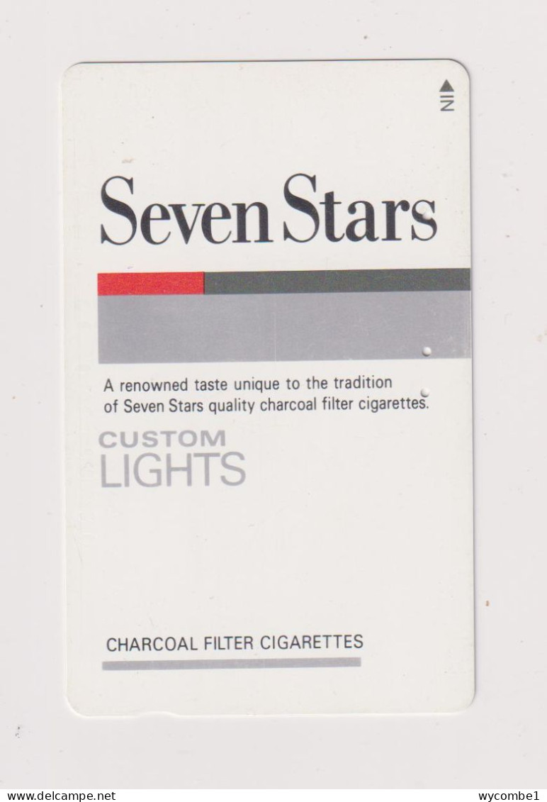 JAPAN -   Seven Stars Cigarettes Magnetic Phonecard - Japón