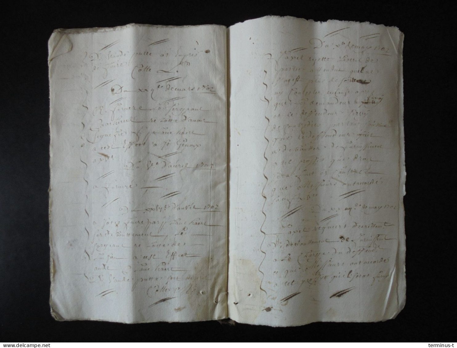 SPIERE-HELKIJN-SINT-DENIJS (Zwevegem) Anno 1722. Proces - Manuskripte