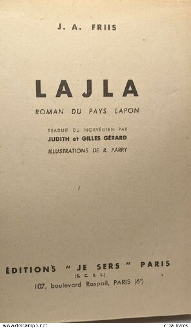 Lajla Roman Du Pays Lapon - Altri & Non Classificati