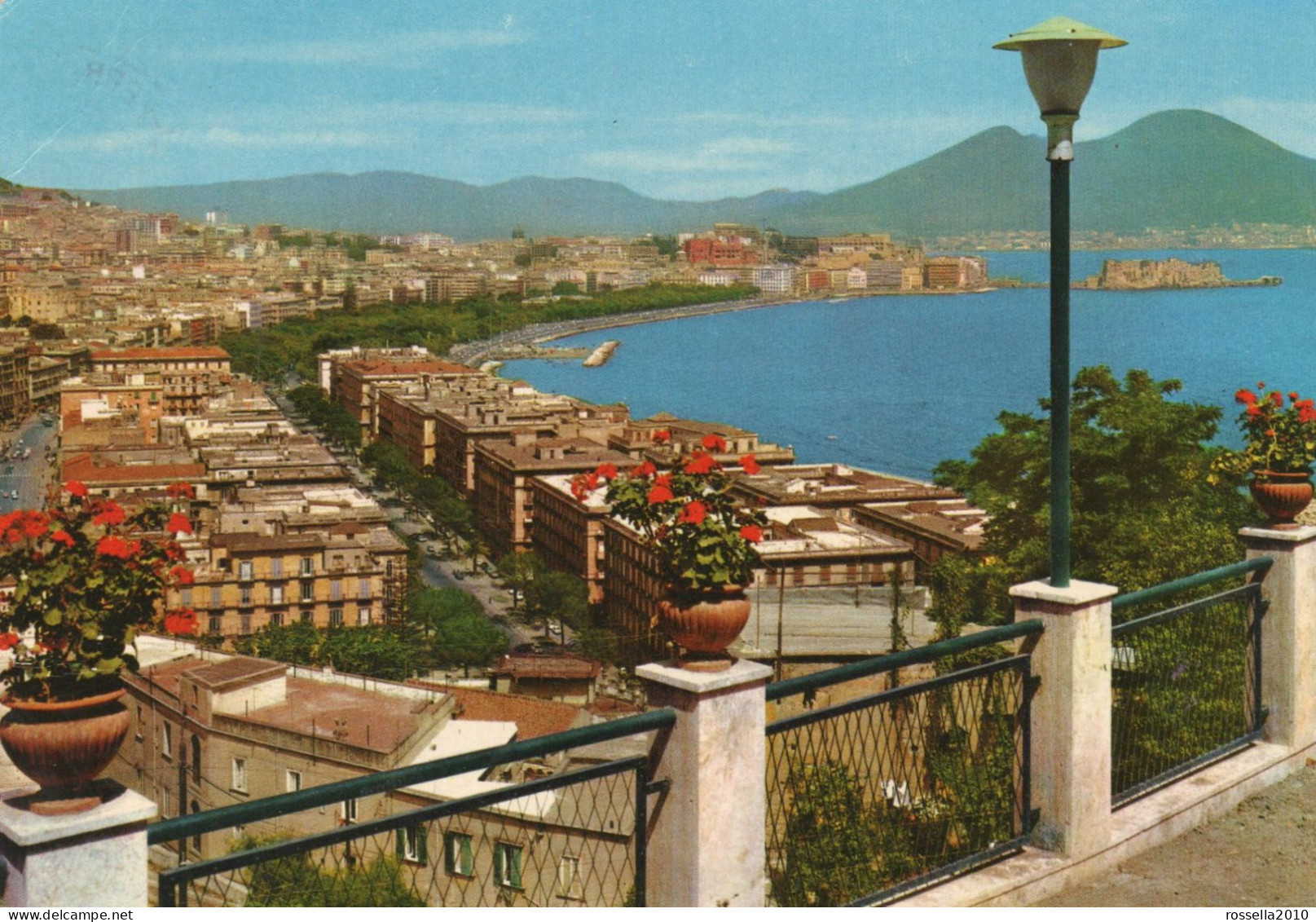 Cartolina 1971 ITALIA NAPOLI PANORAMA DA VIA ORAZIO  Postcard Italien Postkarte - Napoli (Naples)