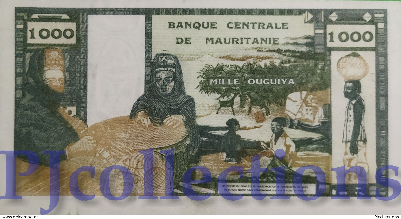 MAURITANIA 1000 OUGUIYA 1973 PICK 3a AUNC - Mauritanië