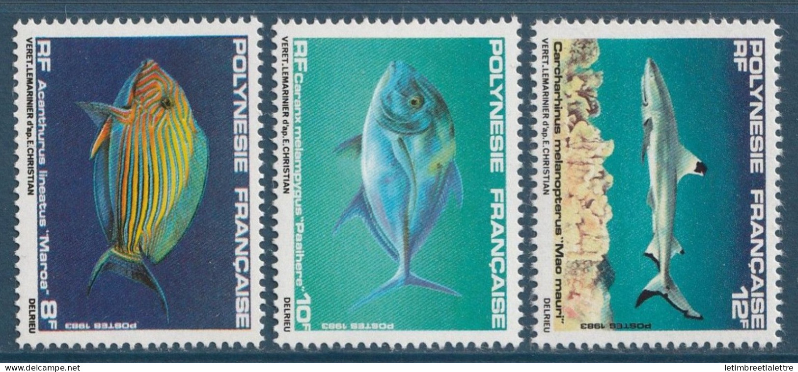 Polynésie - YT N° 192 à 194 ** - Neuf Sans Charnière - 1983 - Neufs