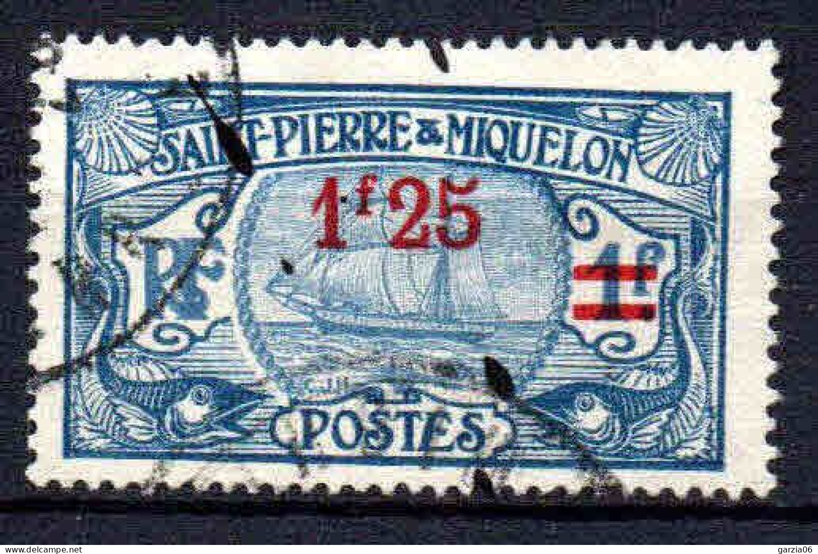 St Pierre Et Miquelon    - 1924 - Tb Antérieurs Surch  - N° 124  - Oblit - Used - Used Stamps