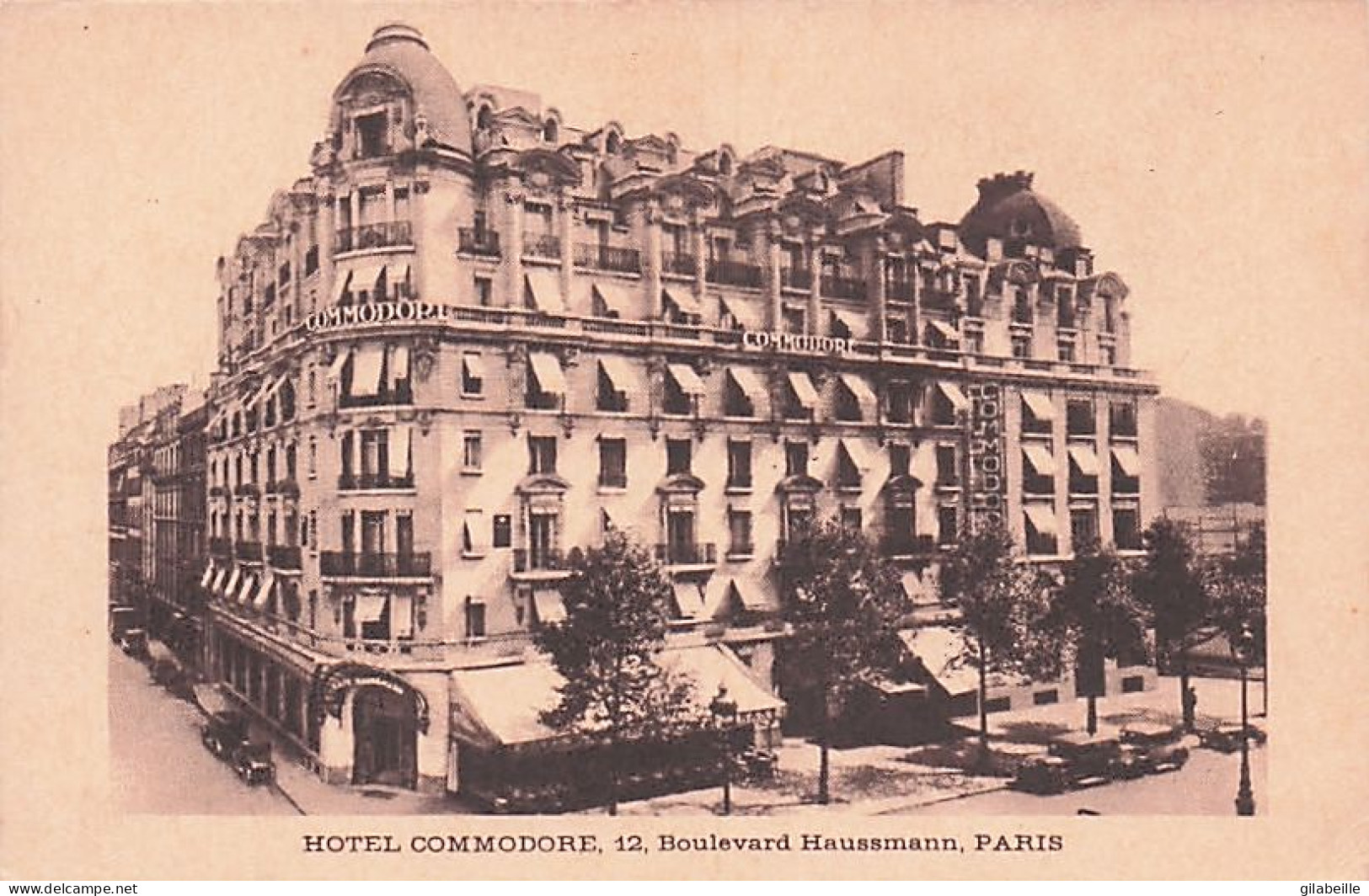 75 - Paris - Hotel Commodore 12 Boulevard Haussmann - Cafés, Hotels, Restaurants
