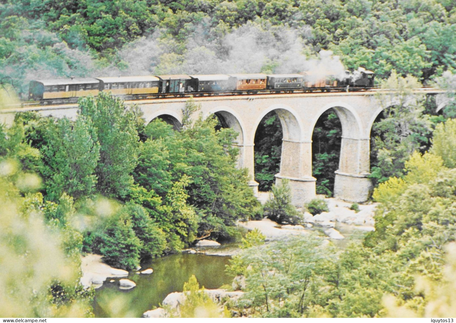 CPM - [30] Gard > Anduze > Trains à Vapeur Des Cévennes - Viaduc De Mialet - TBE - Anduze