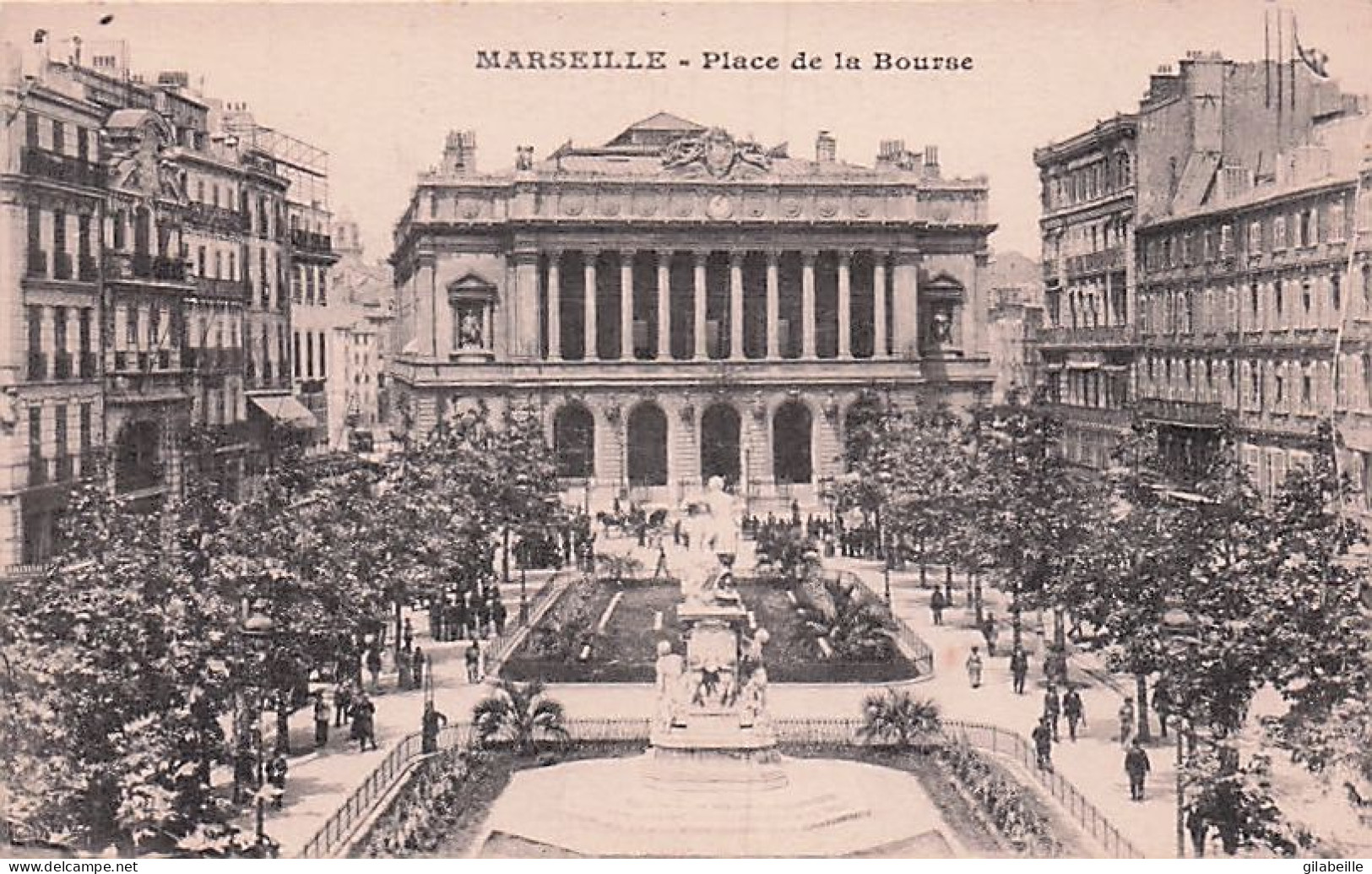 13 - MARSEILLE -  Place De La Bourse - Parks, Gärten