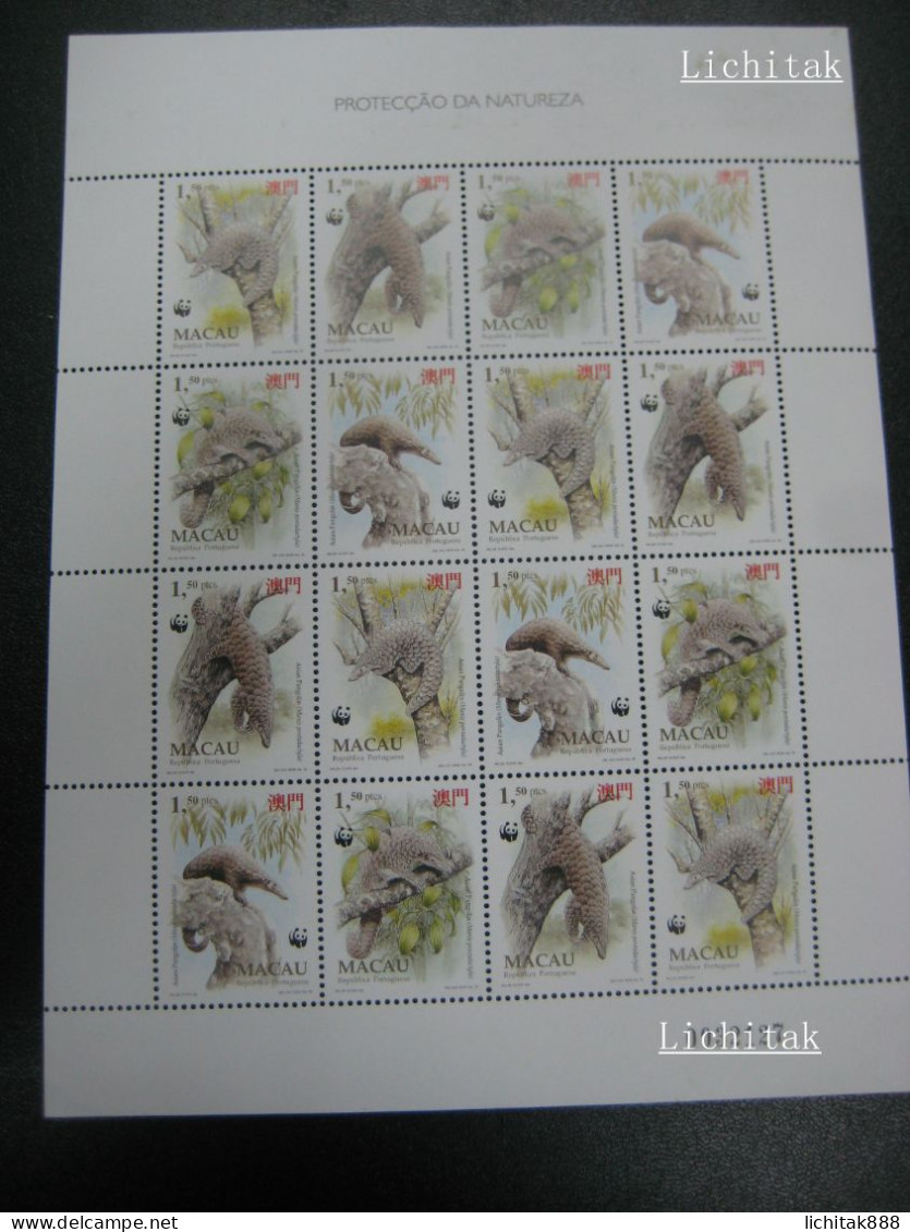 MACAU MACAO 1995 PROTECTION OF NATURE STAMPS MINI PANE / SHEET MNH - Ungebraucht