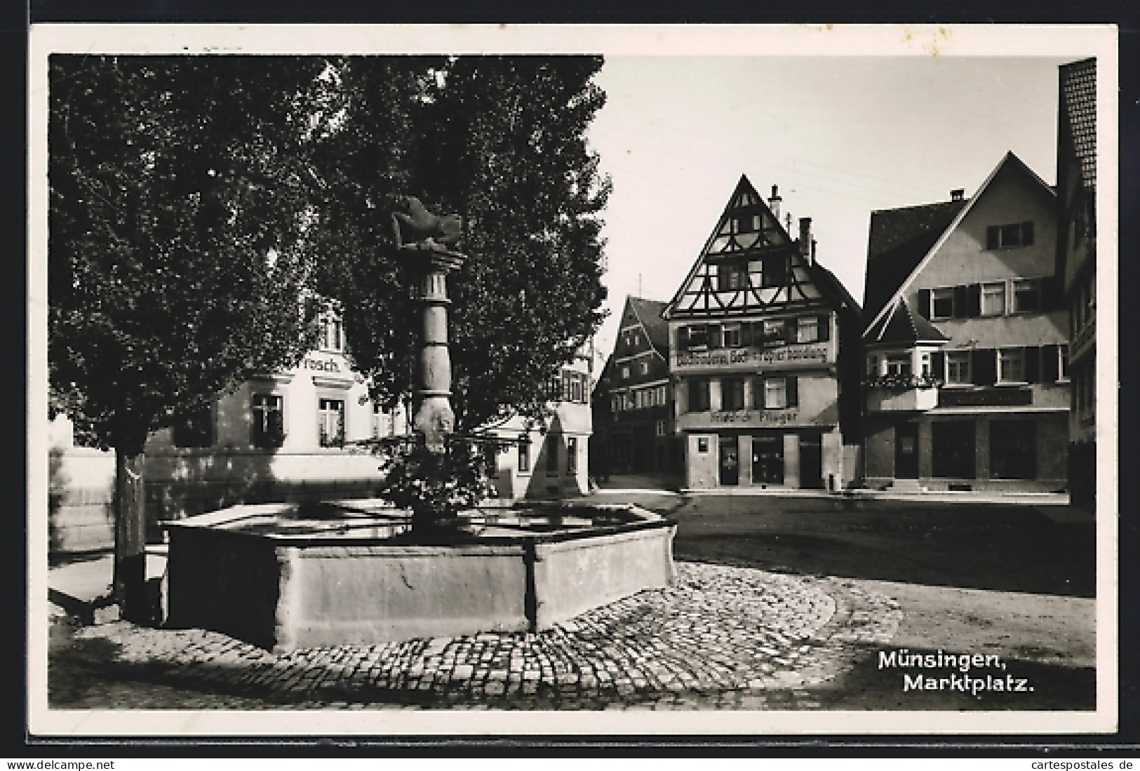 AK Münsingen, Ansicht Von Marktplatz  - Muensingen