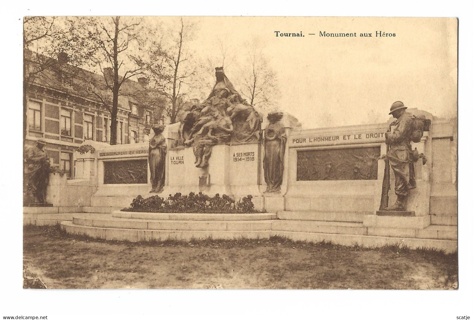 Tournai.   -   Monument Aux Héros.   -   1914 - 1918 - Oorlogsmonumenten