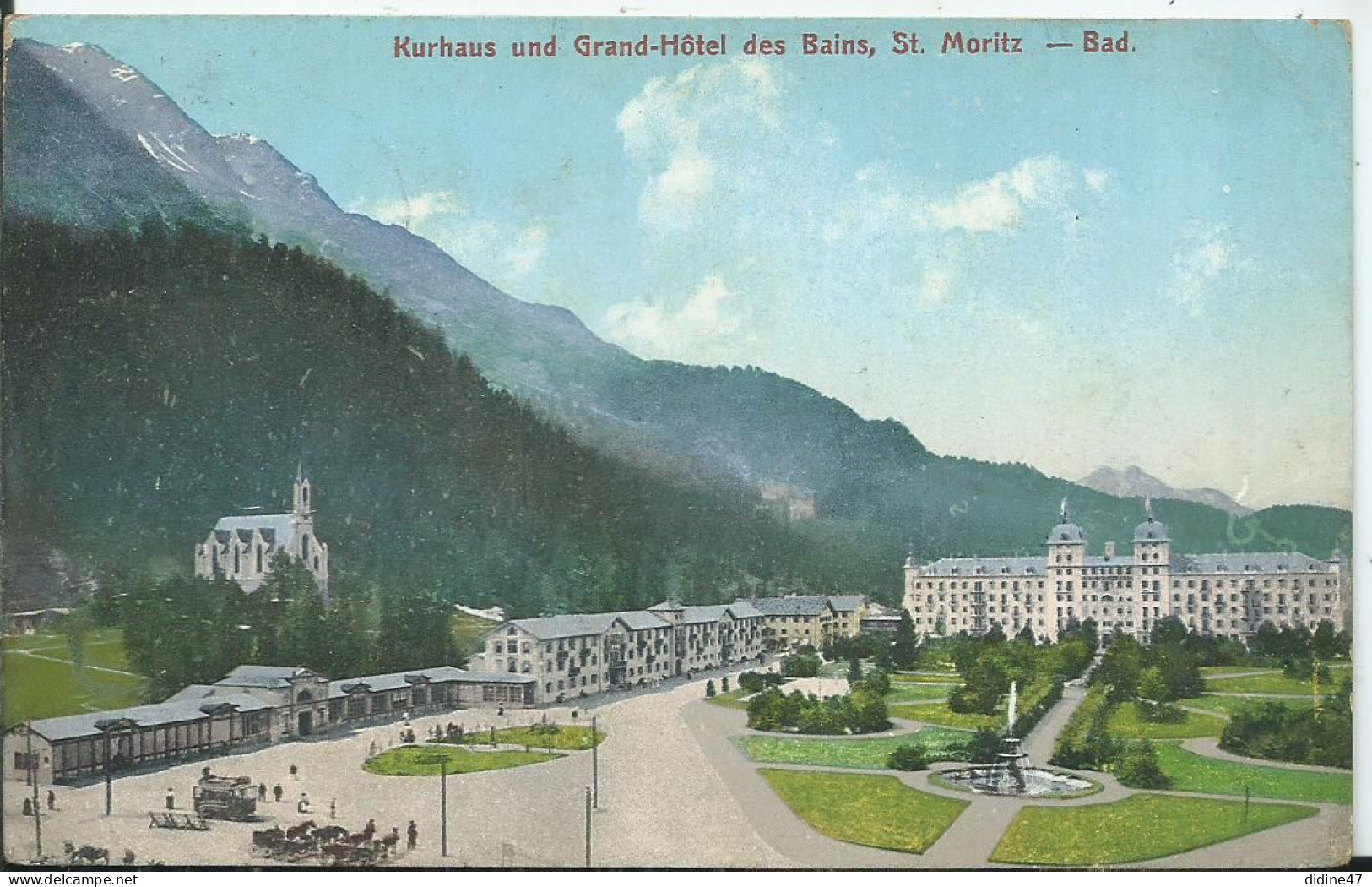SUISSE - SAINT MORITZ- Grand Hôtel Des Bains - Saint-Moritz