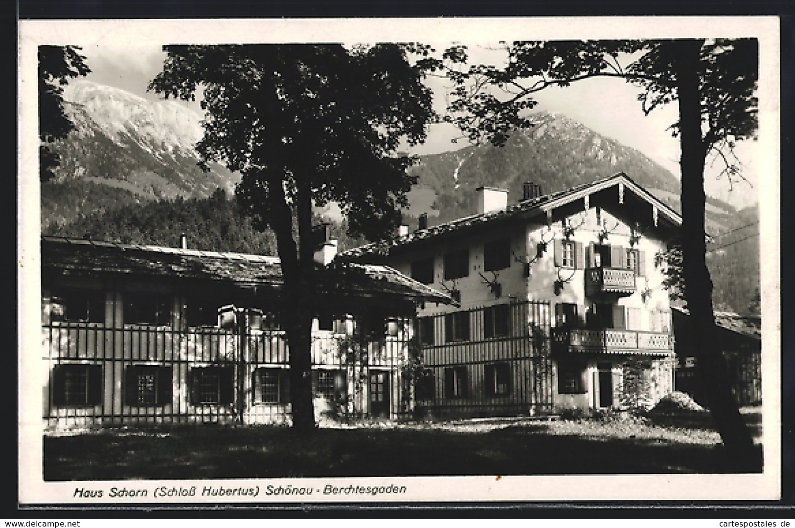 AK Schönau B. Berchtesgaden, Haus Schorn Bei Schloss Hubertus  - Berchtesgaden