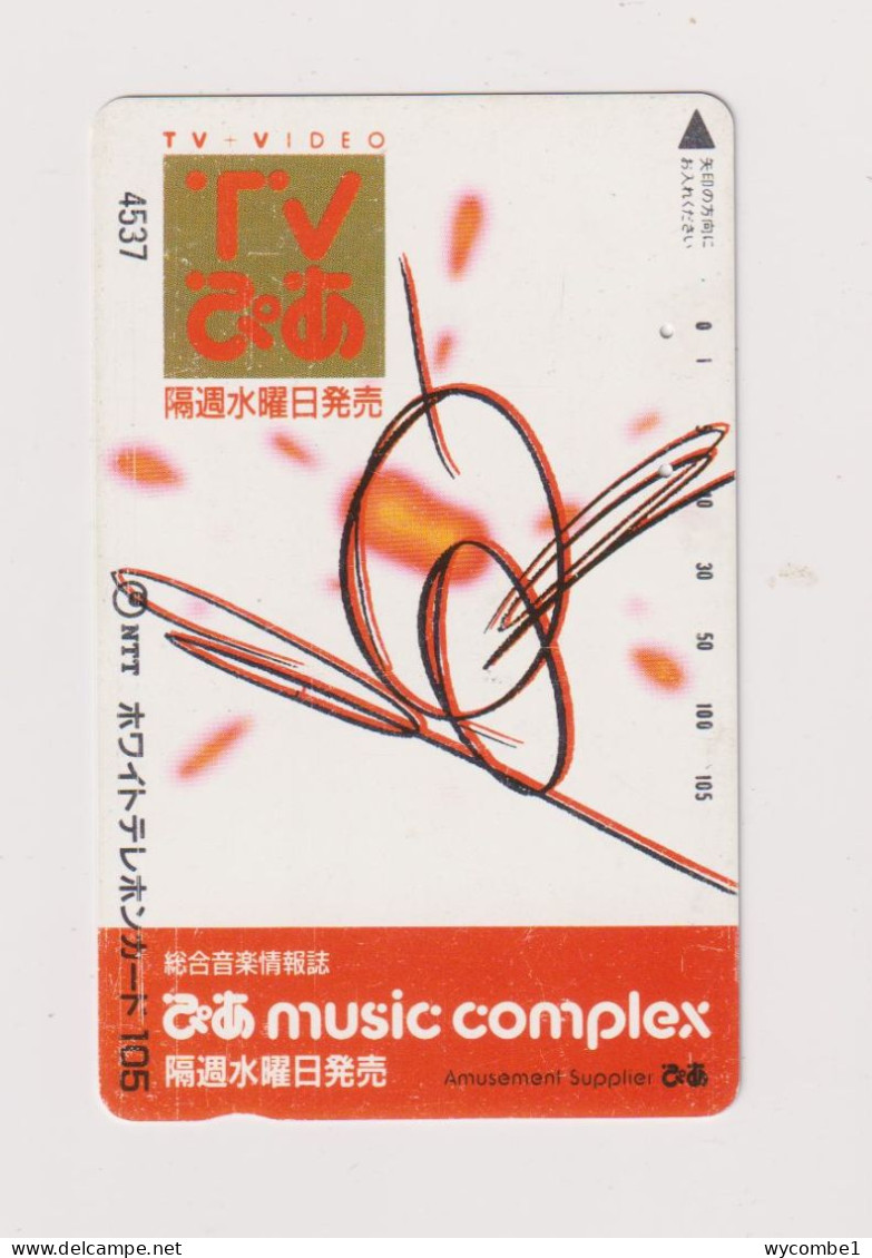 JAPAN -   Music Complex Magnetic Phonecard - Japon
