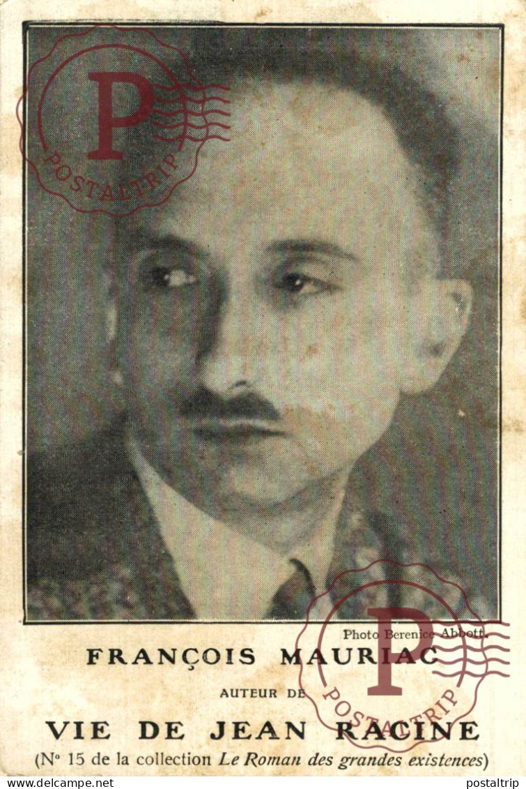 FRANCIA. FRANCE. François Mauriac, Auteur De Vie De Jean Racine. LIBRAIRIE PLON. PARIS - Ecrivains