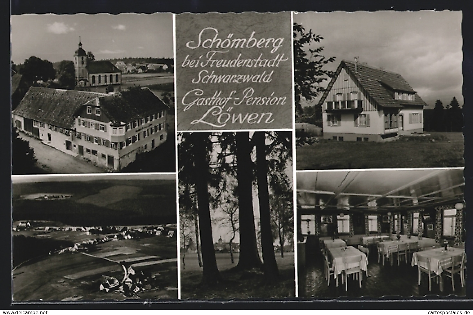 AK Schömberg Bei Freudenstadt, Gasthof-Hotel Löwen  - Schömberg