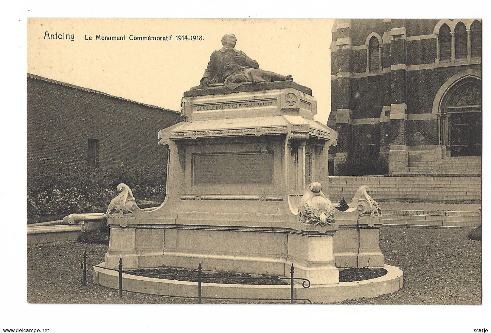 Antoing.   -   Le Monument Commémoratif   1914 - 1918 - Monuments Aux Morts