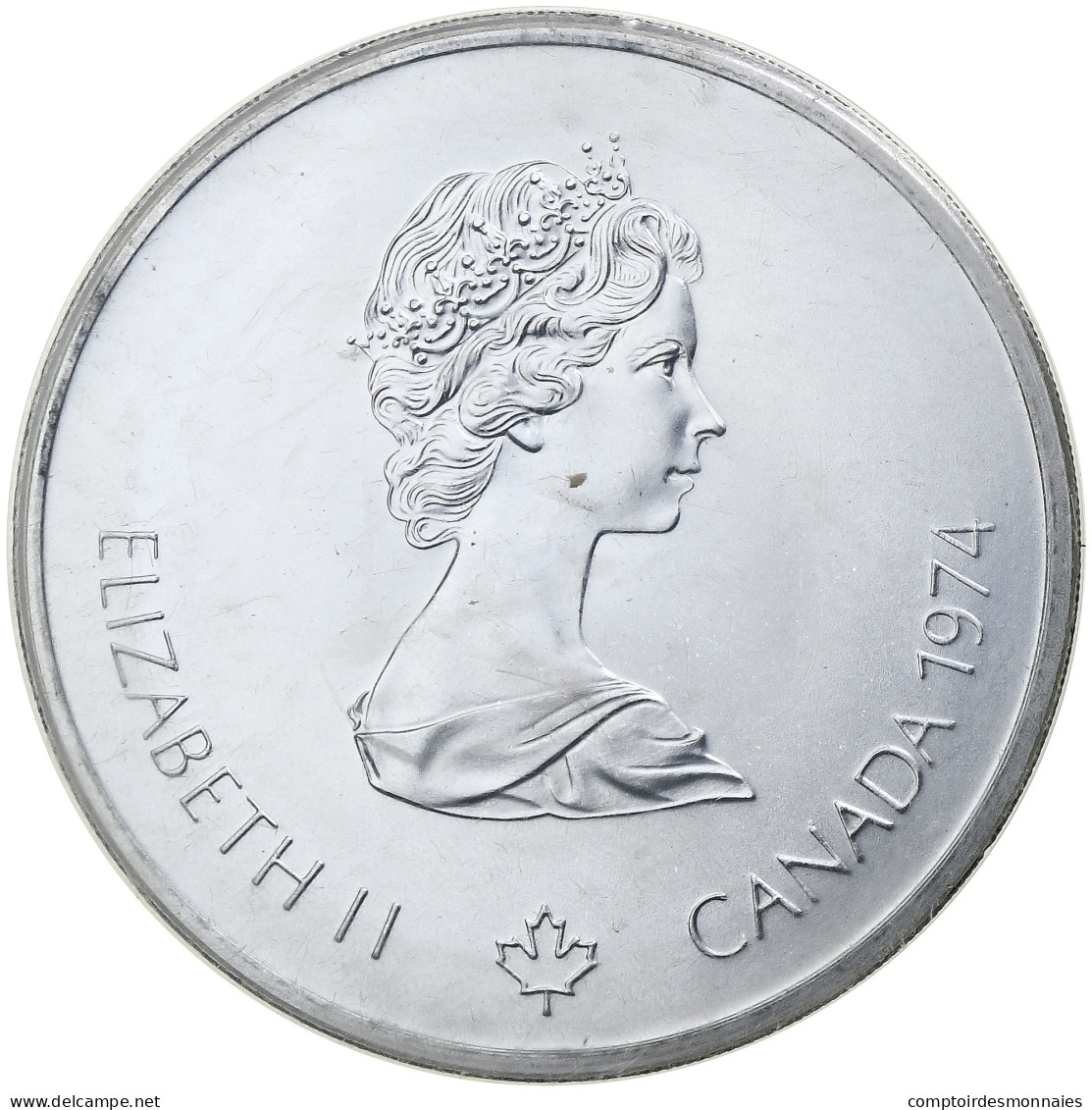 Canada, Elizabeth II, 10 Dollars, 1976 Olympics - Head Of Zeus, 1974, Ottawa - Canada