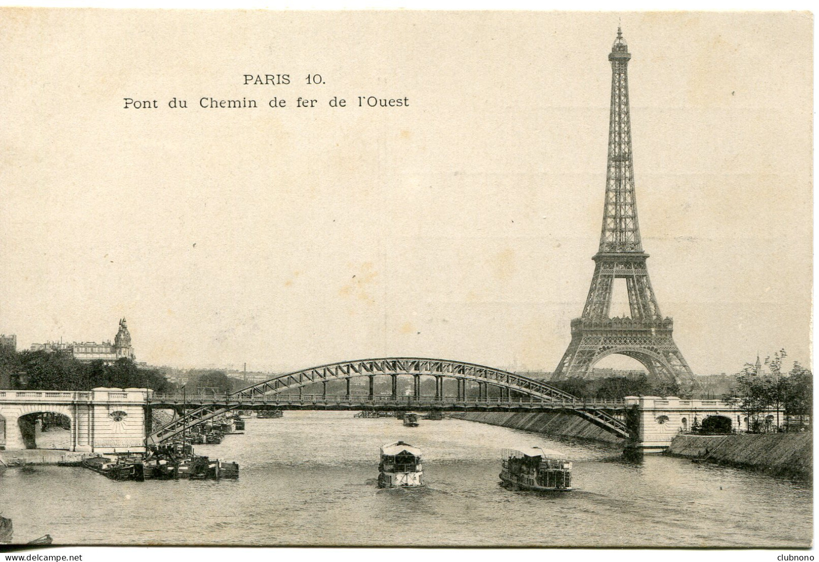 CPA - PARIS - PONT DU CHEMIN DE FER DE L'OUEST - Puentes