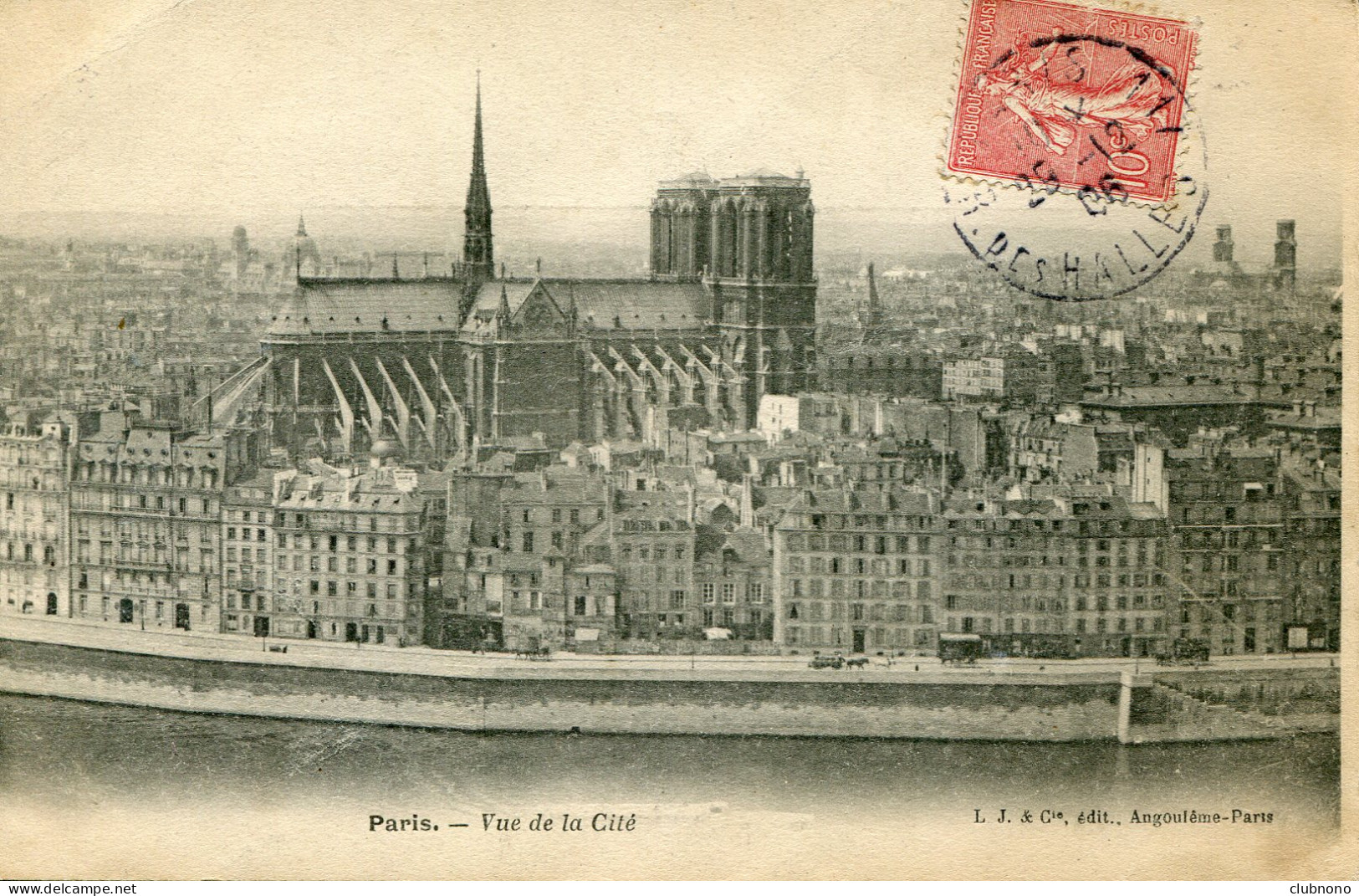 CPA - PARIS - VUE DE LA CITE - Mehransichten, Panoramakarten