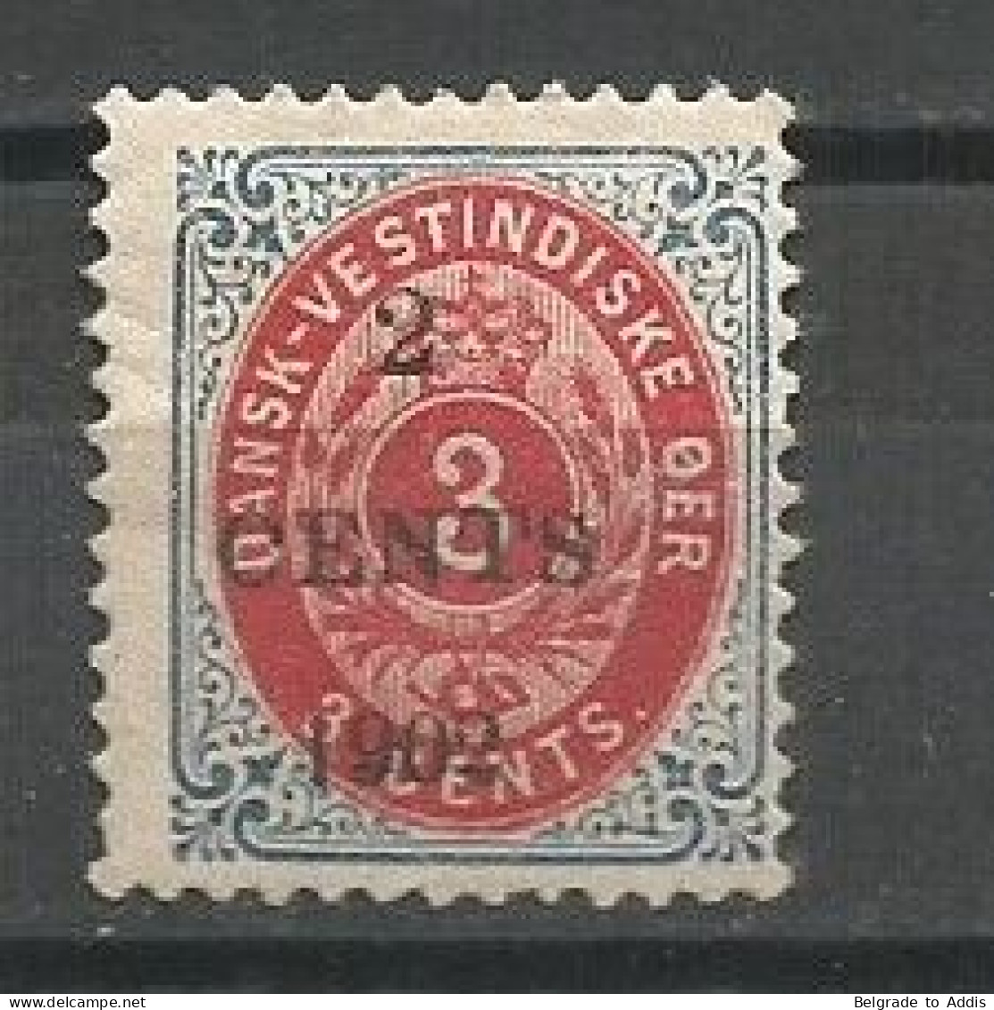 Denmark Danish West Indies Sc.#24a  MH / * 1902 - Denmark (West Indies)