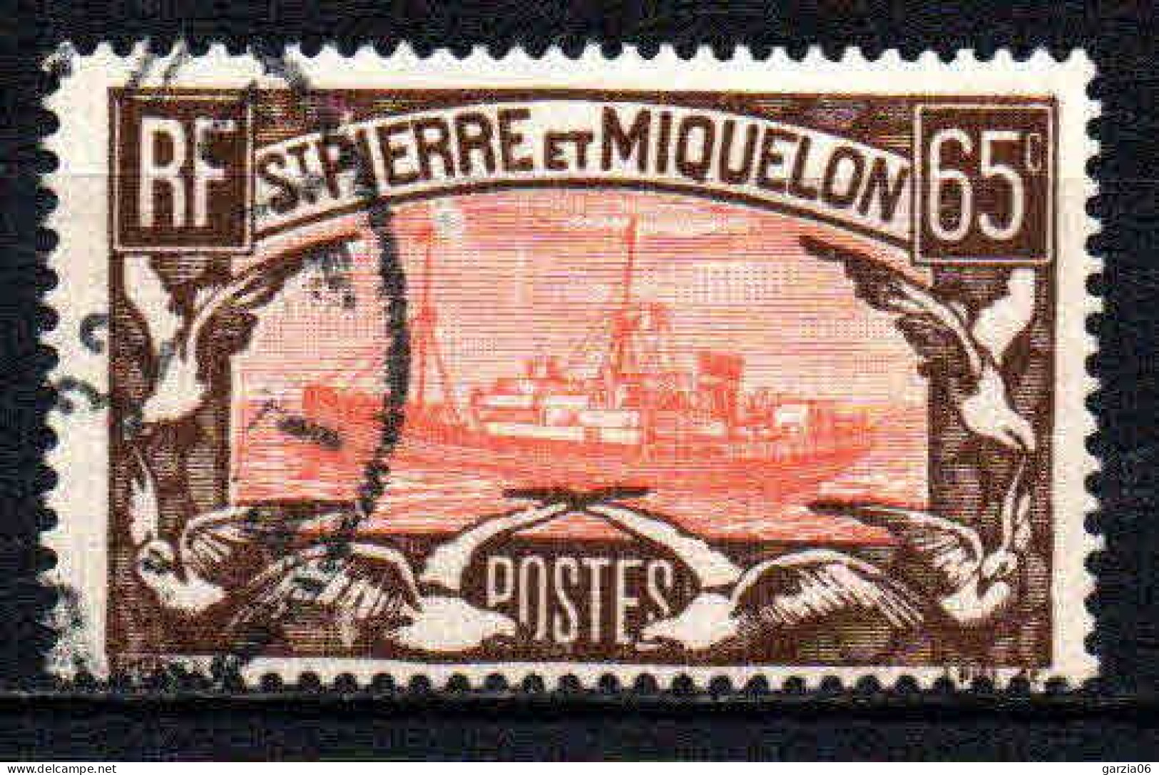 St Pierre Et Miquelon    - 1932 - Chalutier    - N° 148  - Oblit - Used - Gebraucht
