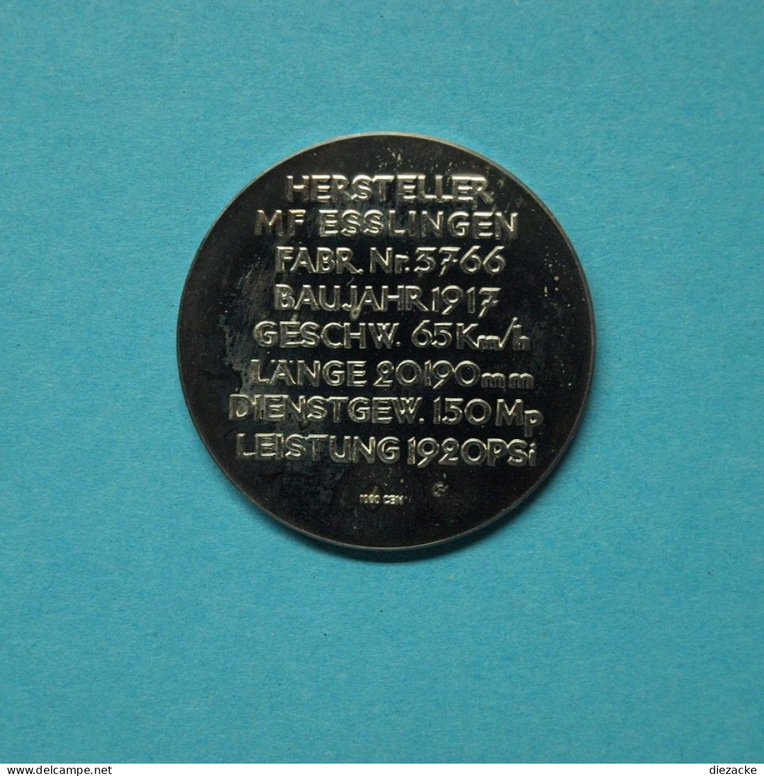 Medaille Württembergische Staatsbahn 18 O2 K PP (M5379 - Zonder Classificatie