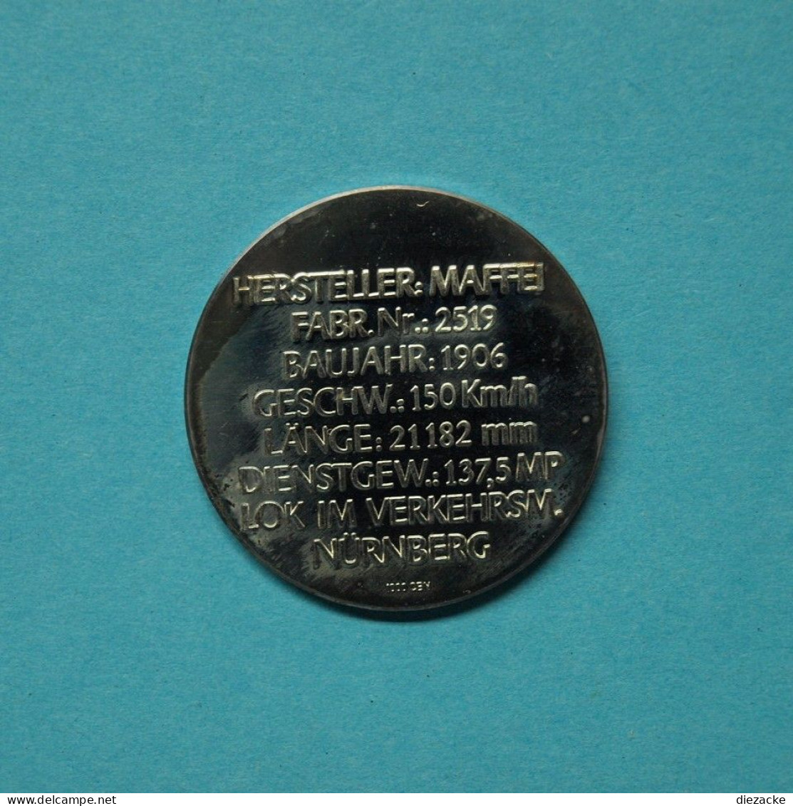 Medaille Bayerische Staatsbahn 3201 S 2/6 PP (M538^1 - Sin Clasificación