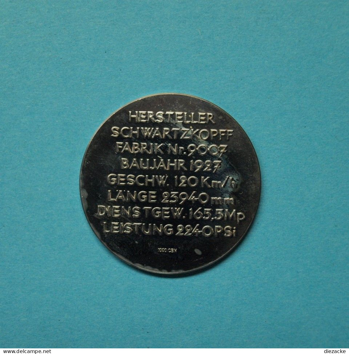 Medaille Deutsche Reichsbahn Einheitslok 01 053 PP (M5385 - Ohne Zuordnung
