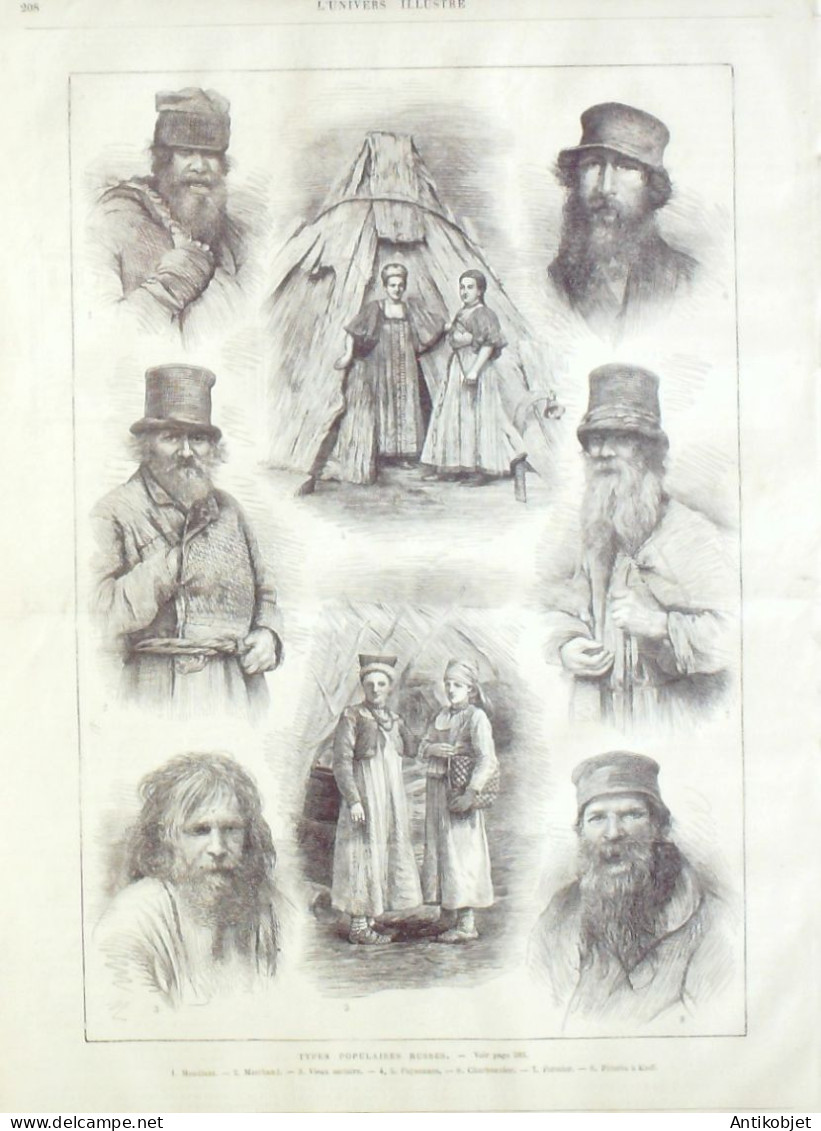 L'Univers Illustré 1878 N°1201Turquie Constantinople Dolma Bagthe Bosphore Iles Des Princes Mer Marmara - 1850 - 1899