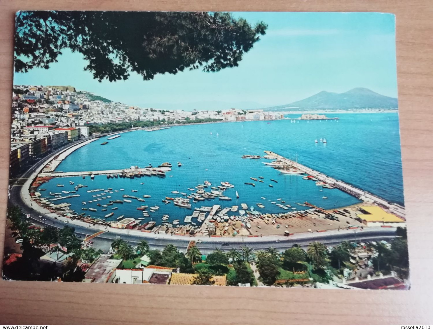 Cartolina ITALIA CAMPANIA NAPOLI 1964 VIA CARACCIOLO E MERGELLINA Italy Naples Postcard Italien Neapel Ansichtskarte - Napoli (Naples)
