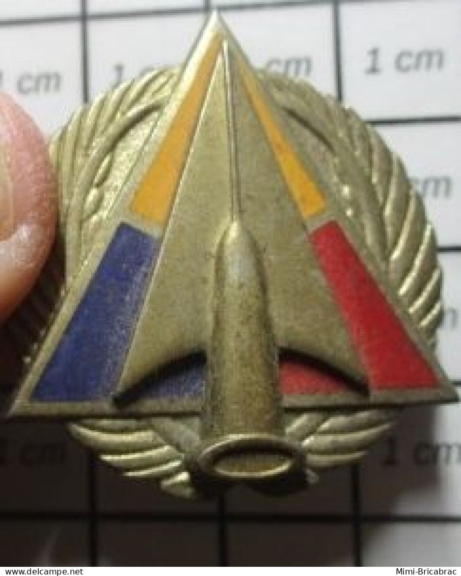 3617 Pin's Pins / Beau Et Rare / MILITARIA / PIN'S ORIGINE USA DOUBLE ATTACHE POINTE DE FLECHE COLOREE - Armee