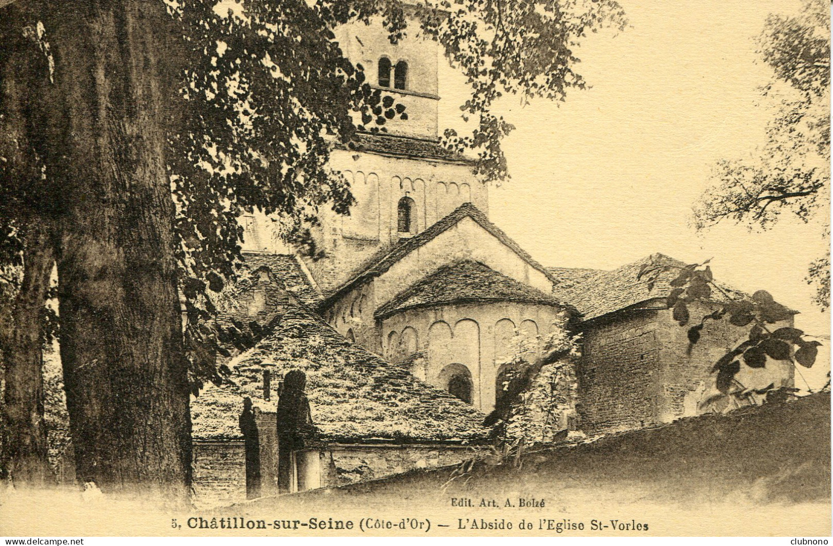 CPA -  CHATILLON-SUR-SEINE - EGLISE SAINT-VORLES - ABSIDE - Chatillon Sur Seine
