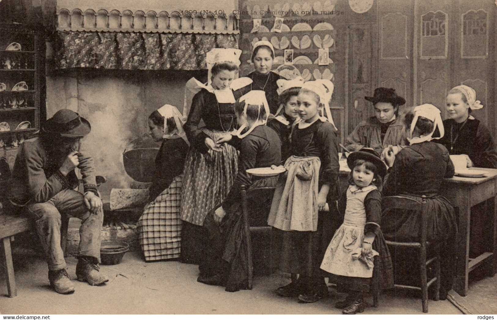 BRETAGNE , Cpa Chez La Crèpière , 1899 , N° 10  (14770.V24) - Bretagne