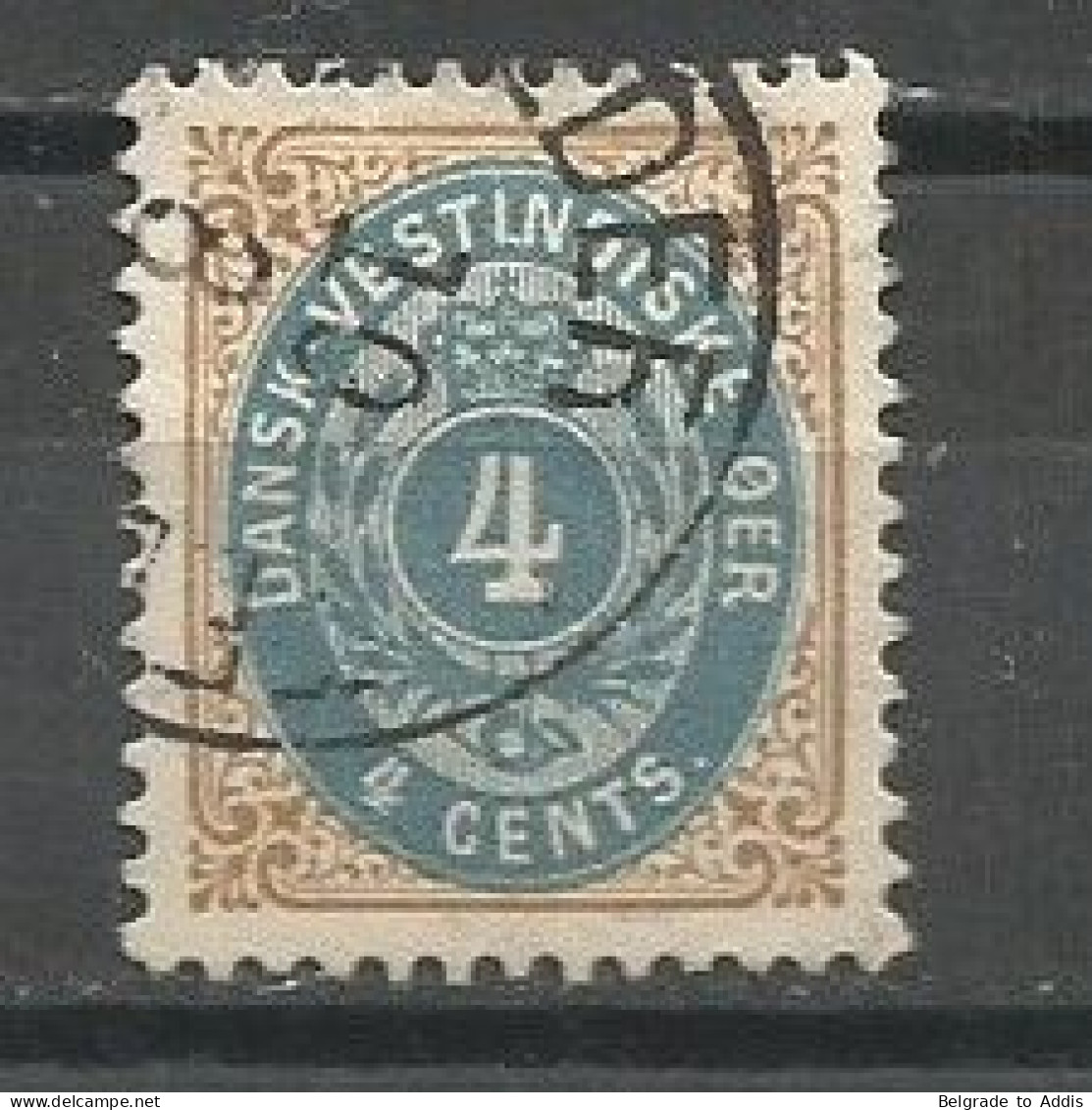 Denmark Danish West Indies Sc.#18 Used 1901 - Dänische Antillen (Westindien)