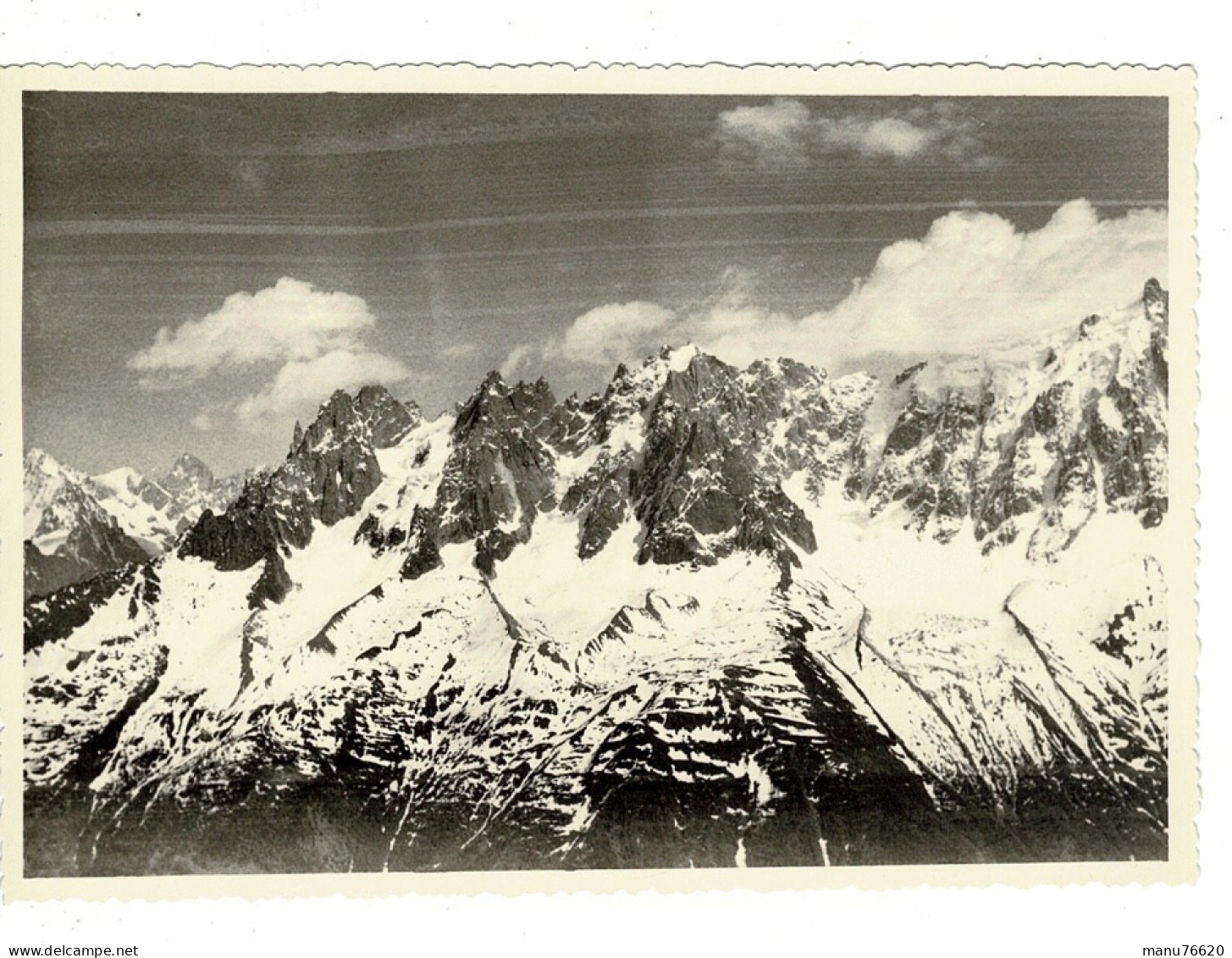 Ref 1 - Photo + Négatif : Massif Du Mont Blanc - France . - Europa