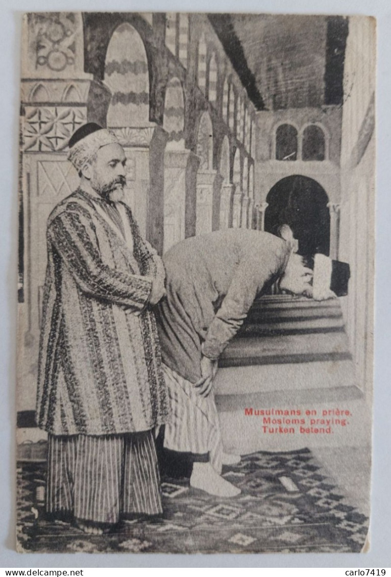 1927 - Gerusalemme - Musulmans En Prière - Viaggiata X Parma  - Crt0067 - Israel