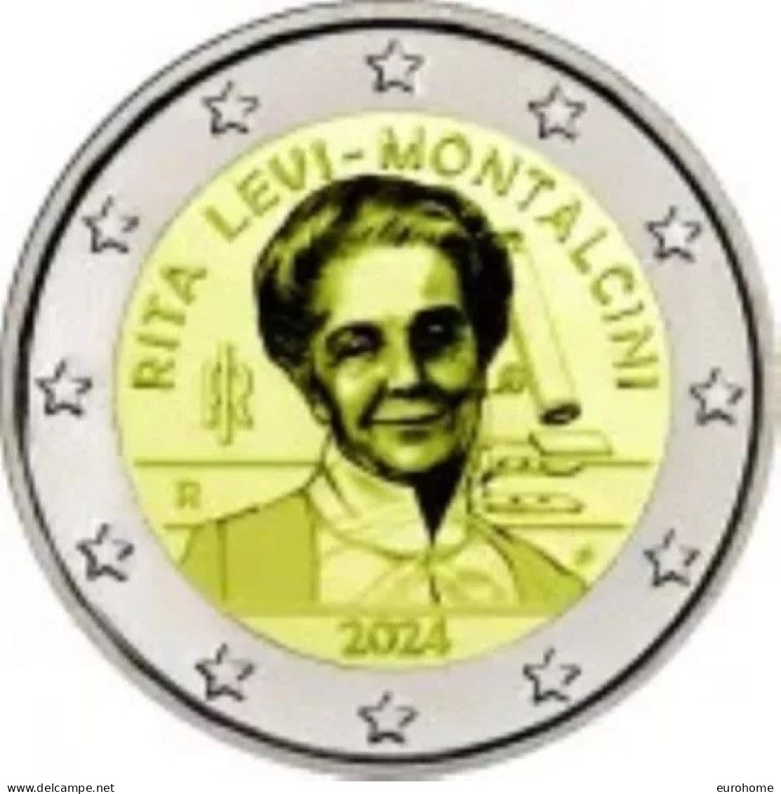 Italie  2024  2 Euro Commemo    "Rita Levi- Montalcini"    UNC Uit De Rol  UNC Du Rouleaux !! - Italy